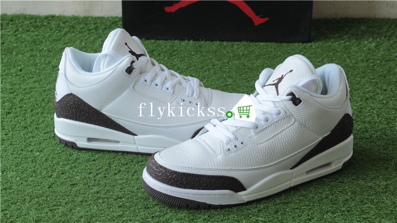 Authentic Air Jordan 3 BHM Mocha White Coffee